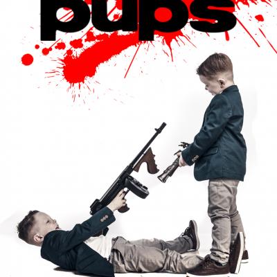Two young boys in a movie poster