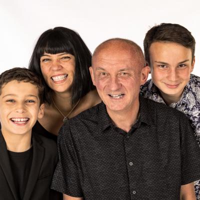 A Husband, wife and 2 teenage sons