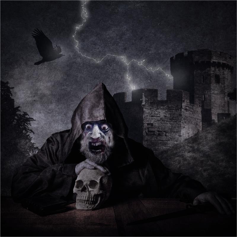 A self portrait edited to be a horror style image