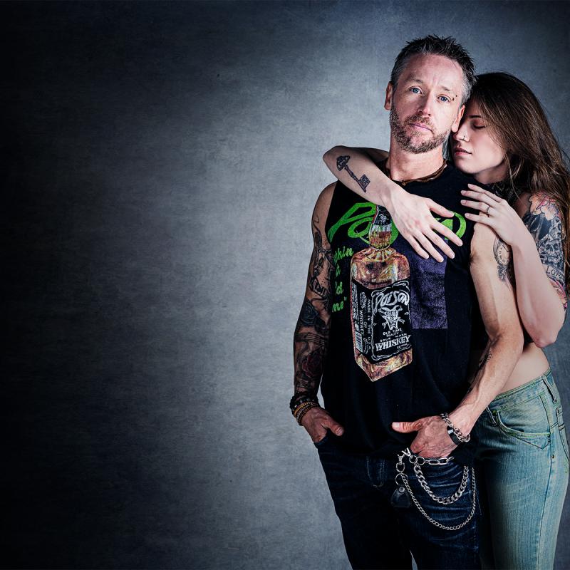 A picture of Ash Cooper with a woman