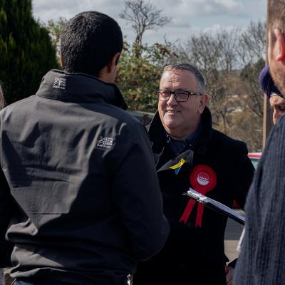 Cllr Keith Allcock campaigning in North Birmingham