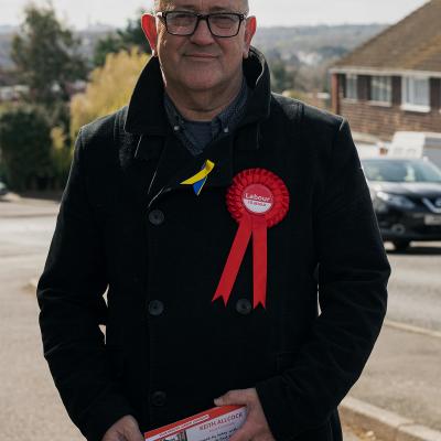 Keith Allcock campaigning in North Birmingham