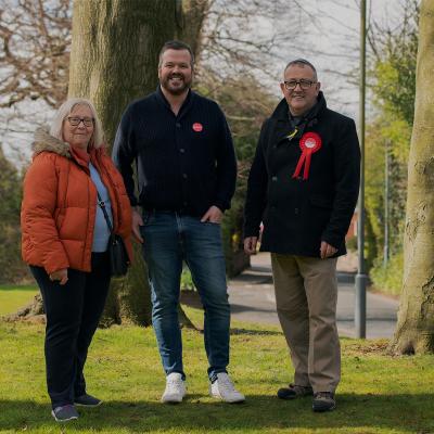 Cllr Keith Allcock campaigning in North Birmingham